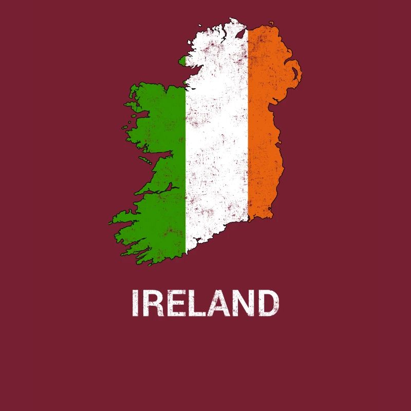 Irlande ( Eire ) carte du pays &drapeau