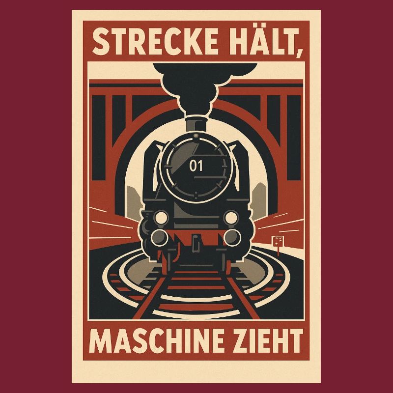 Railway Track Holds Machine Pulls