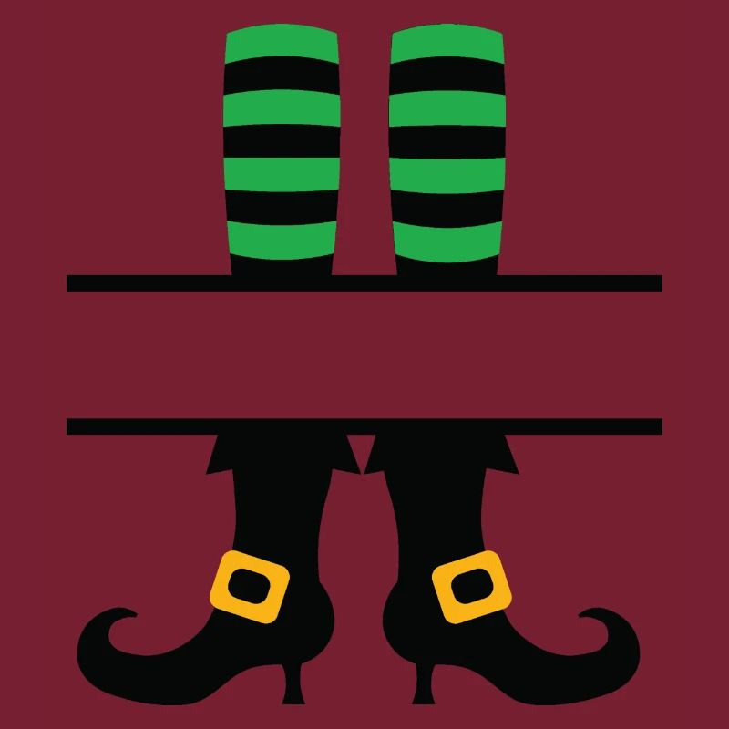 Hexenbeine Monogramm geteilt
