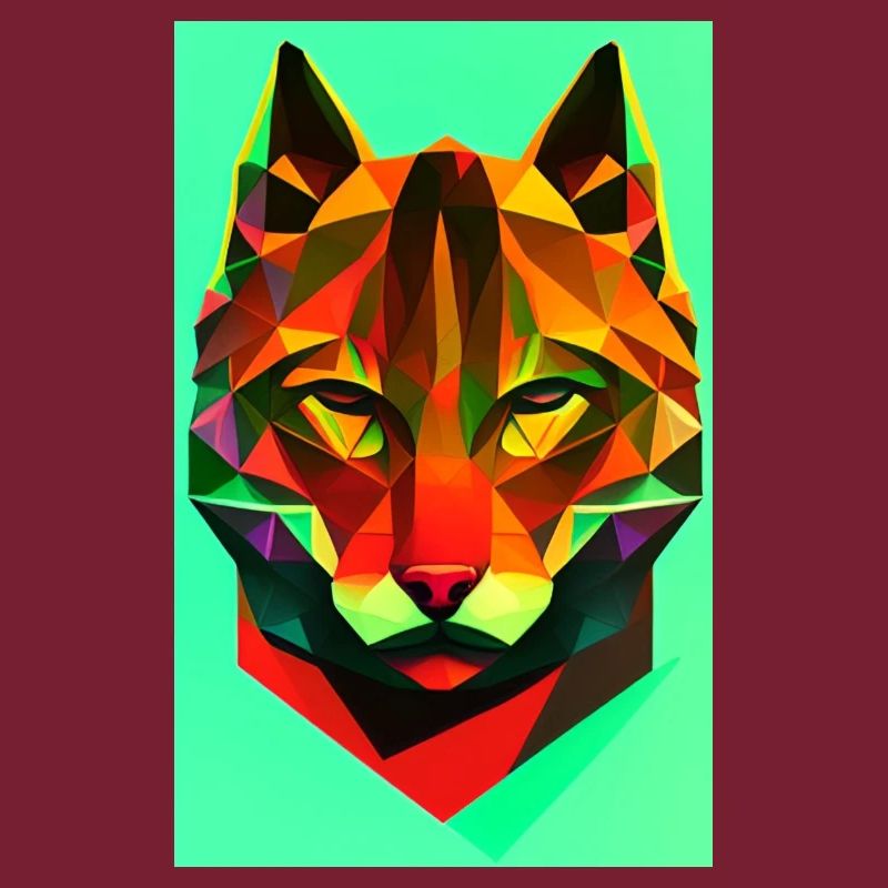 Polygonaler Wolf