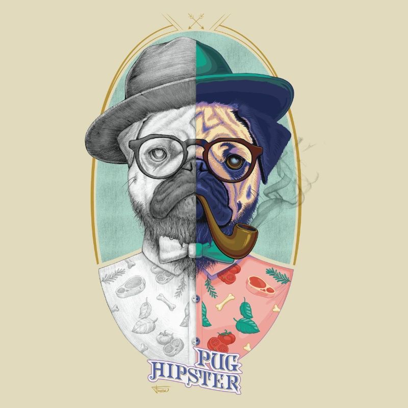 Mops Hipster