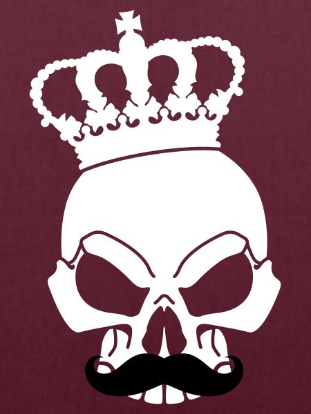 Totenkopf mit Krone