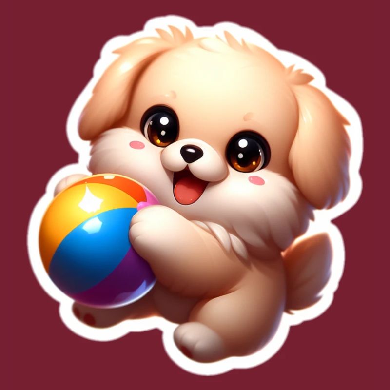 Puppy playing