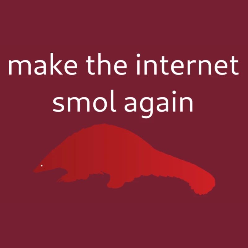 Make The Internet Smol Again - Light On Dark