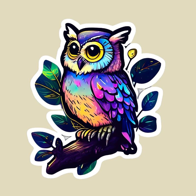 Psychedelic Owl