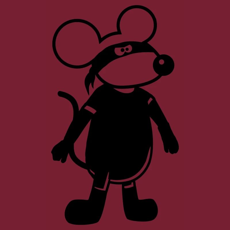 Maus Böse Räuber Ninja Überfall Dieb Einbrecher