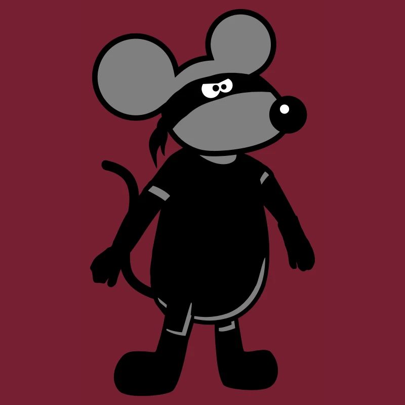 Maus Böse Räuber Ninja Überfall Dieb Einbrecher