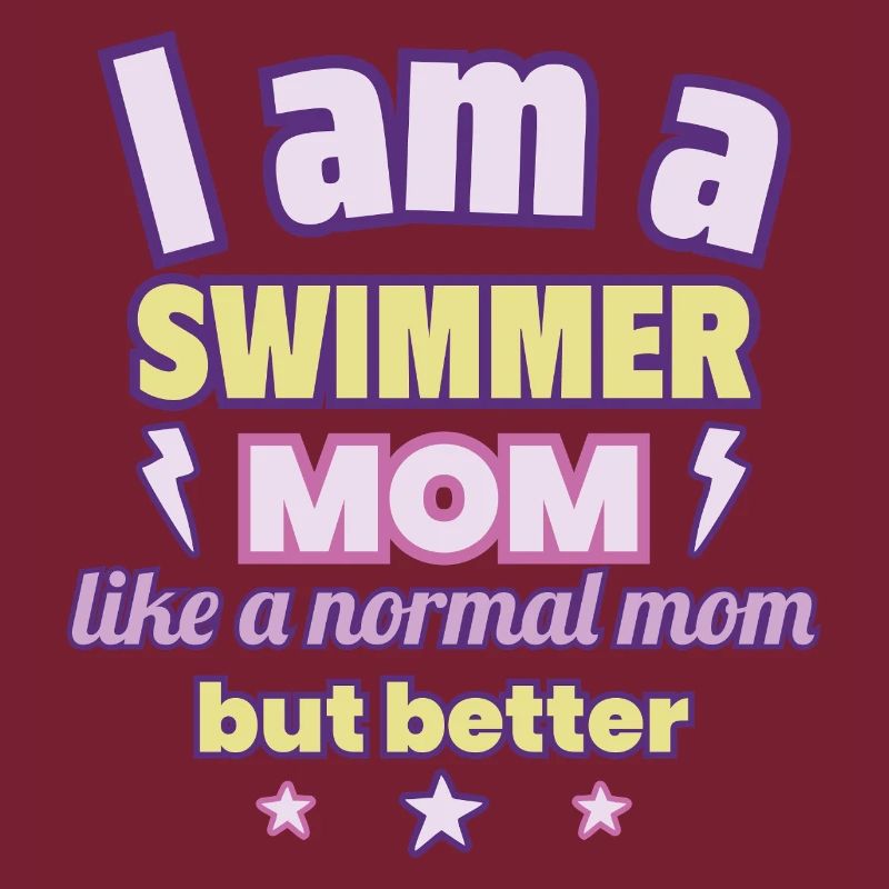 Mutter Schwimmerin, Muttertag Geschenk, Schwimmen