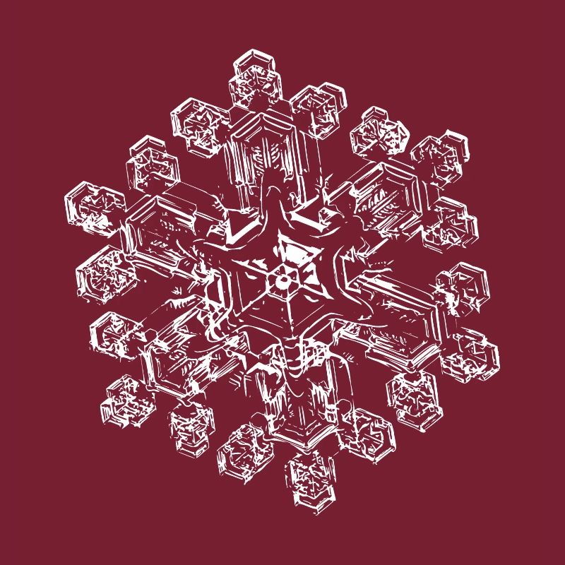 snowflake 9 white