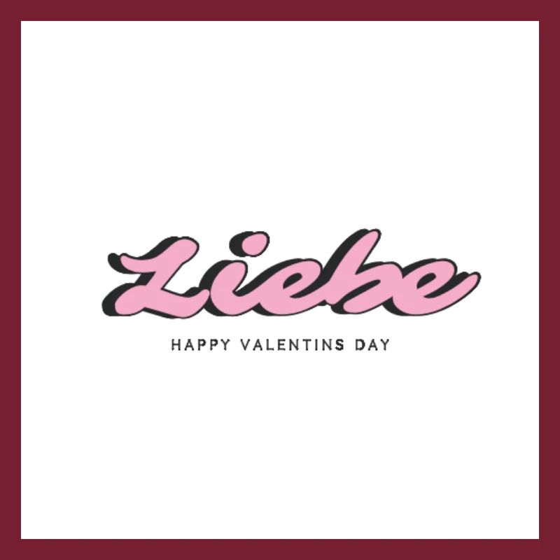 „Liebe“ Valentinstag Geschenk