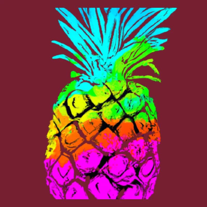 Pineapple colorful gift idea fruit cool
