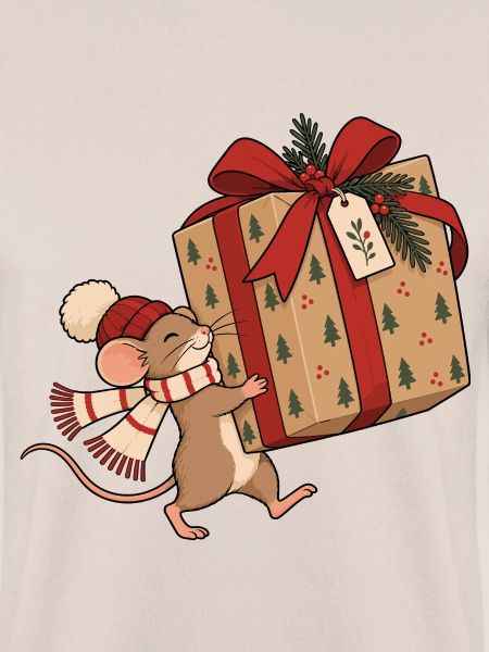 Christmas Mouse With Gift