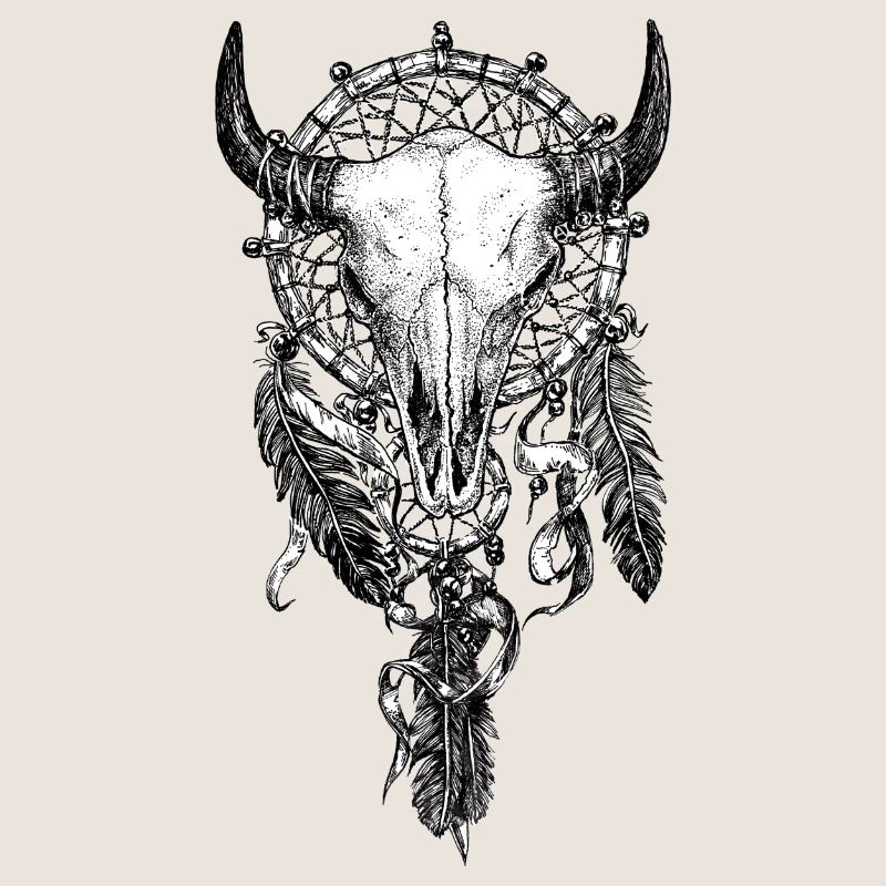 Skull Dreamcatcher Tattoo