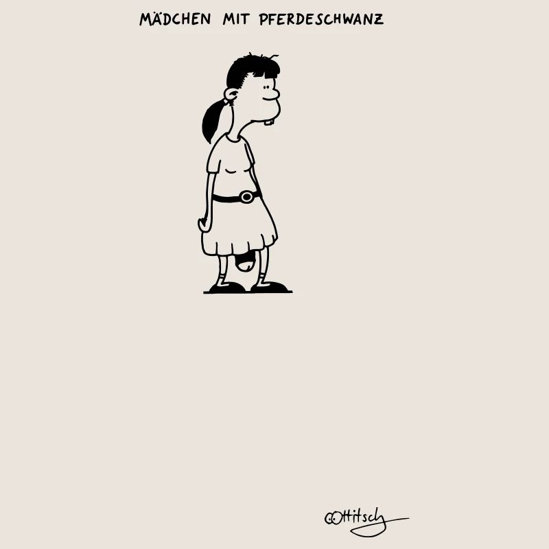 Mädchen mit Pferdeschwanz