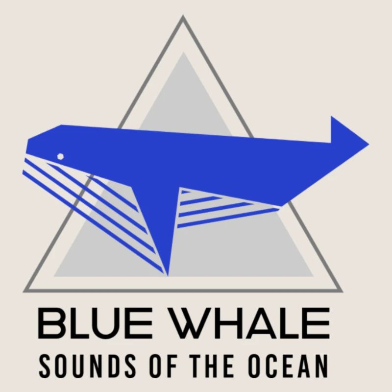 Blauwal -Klang des Ozeans