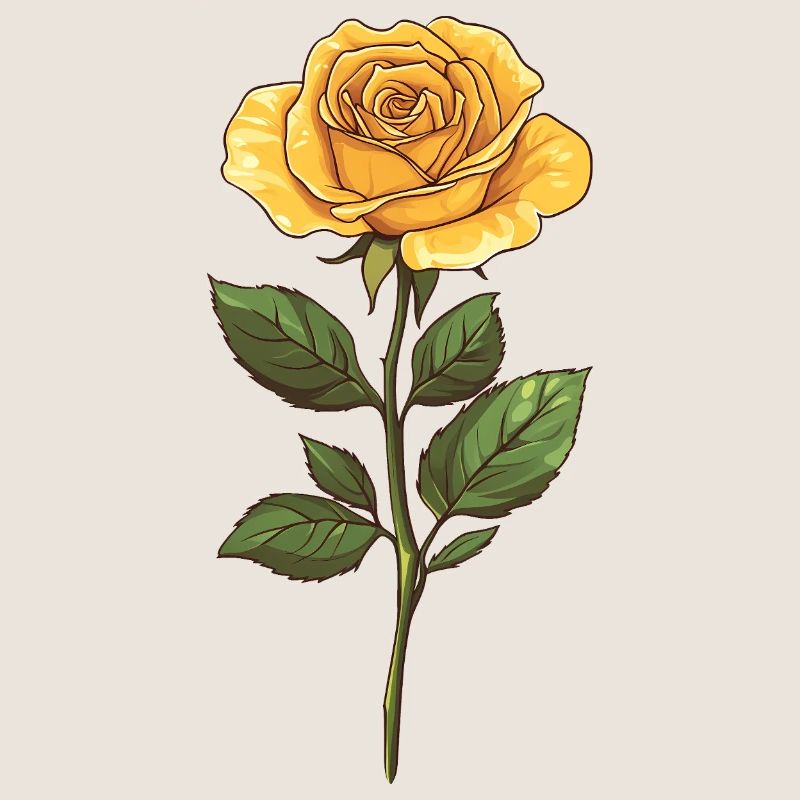 Gelbe Rose Blume