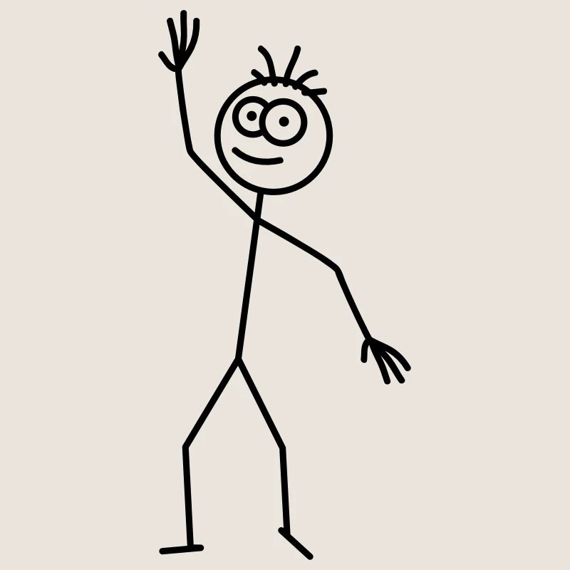 Happy Stick Figure