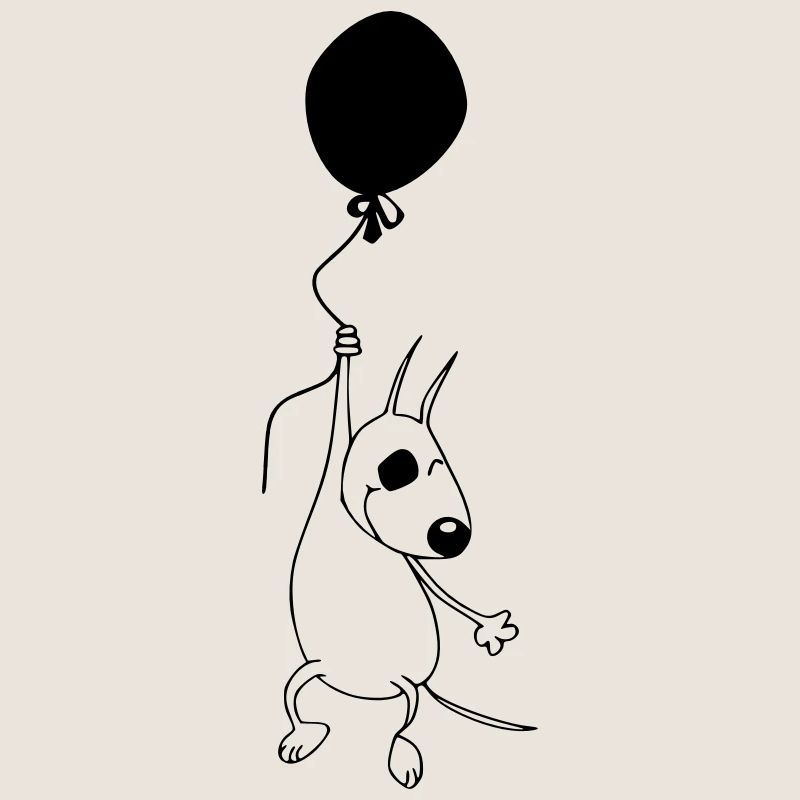 Bully mit Luftballon