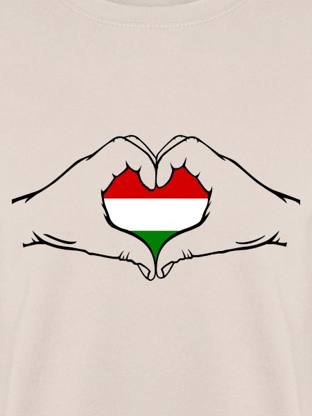 Ungarn Flagge Herzform