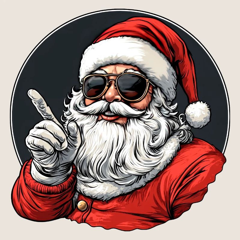 Cooler Weihnachtsmann