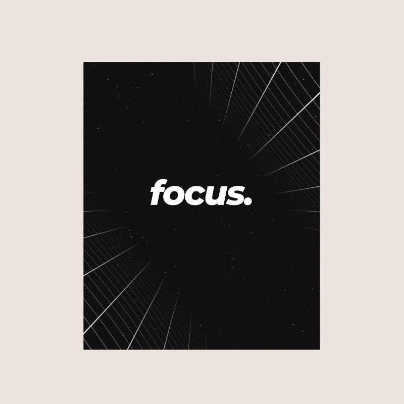 Focus graphic art