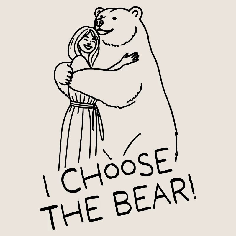 Mann oder Bär? I Choose The Bear // schwarz