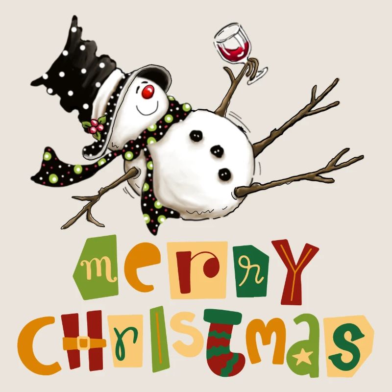 Lustiges Schneemann-Weihnachtsdesign