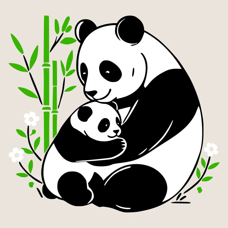 Panda Zärtlichkeit