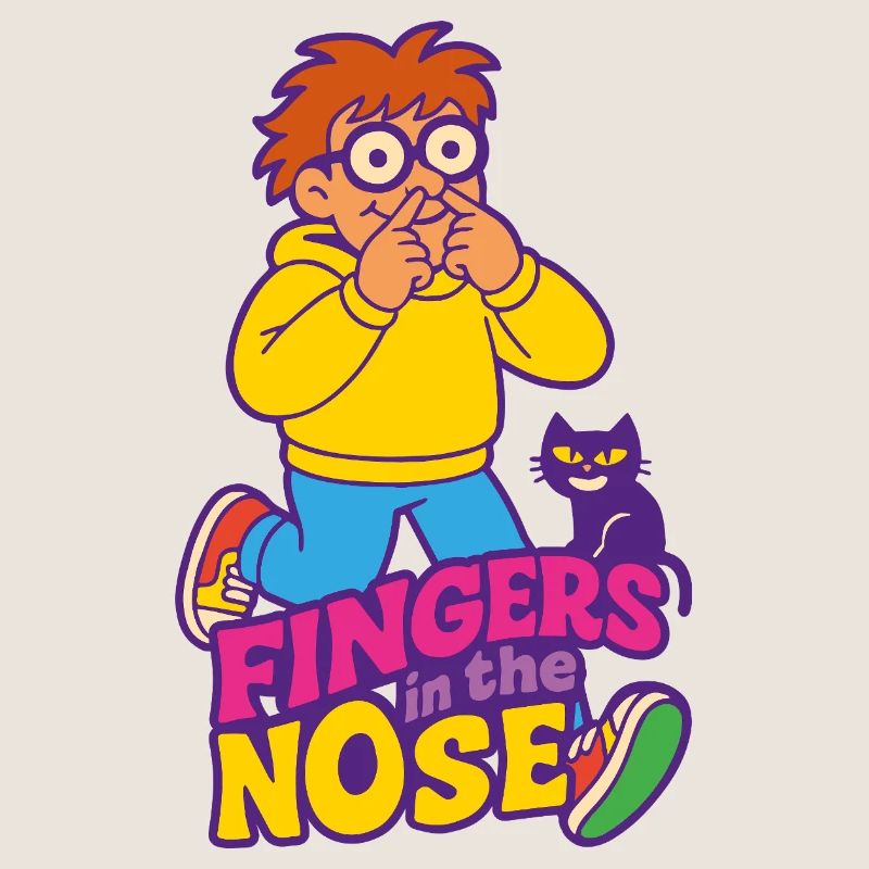 Fingers in the nose
