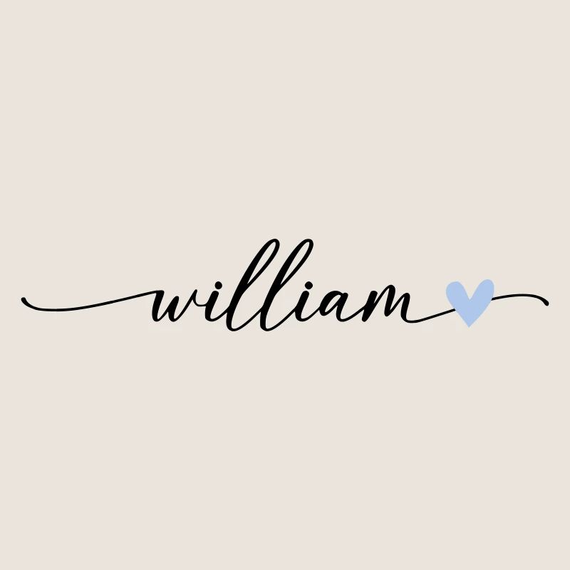 William Name Calligraphy Font