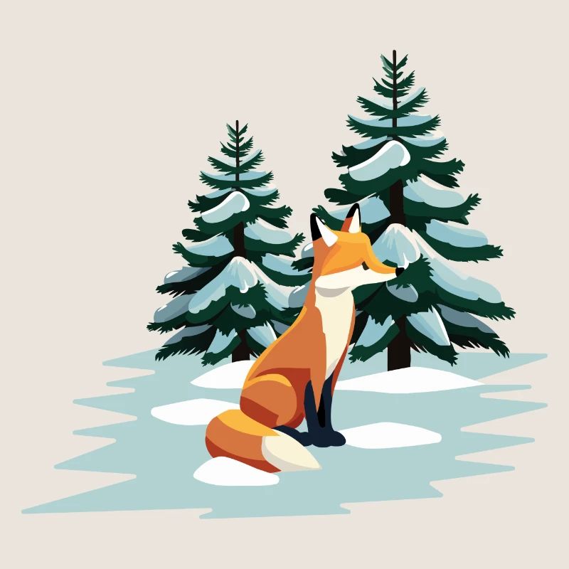 Fuchs im Schnee