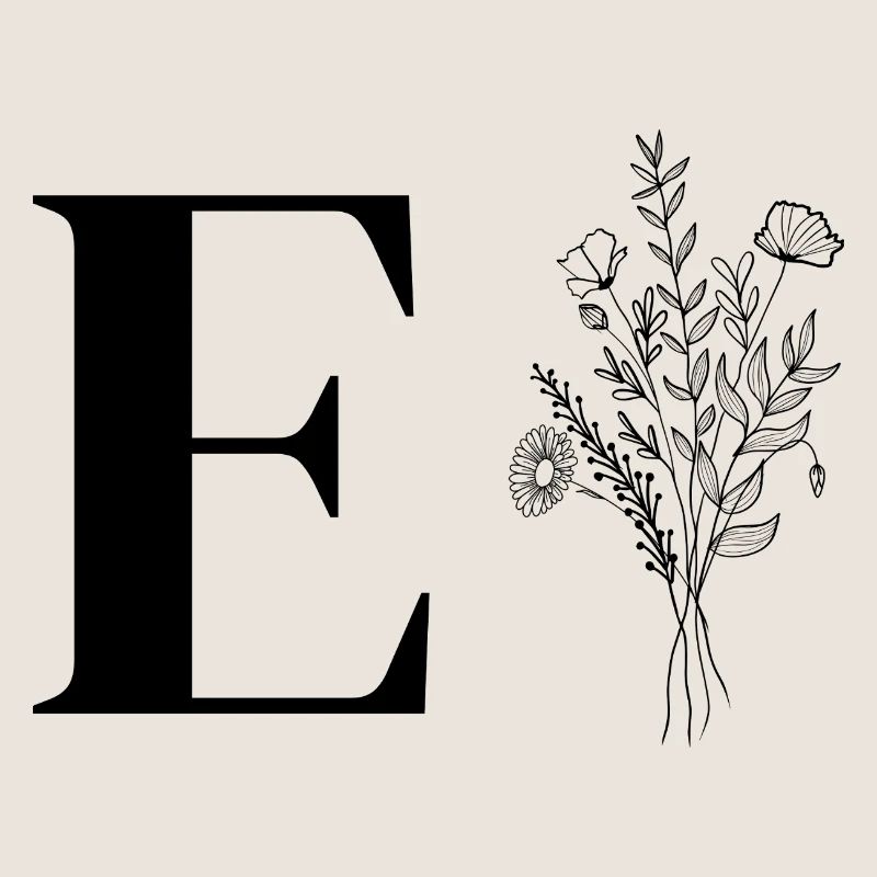 Minimalistische Blumen