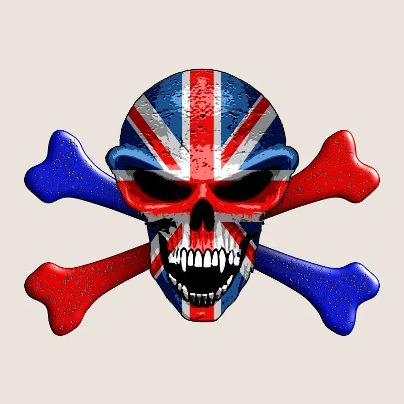 Union Jack Skull