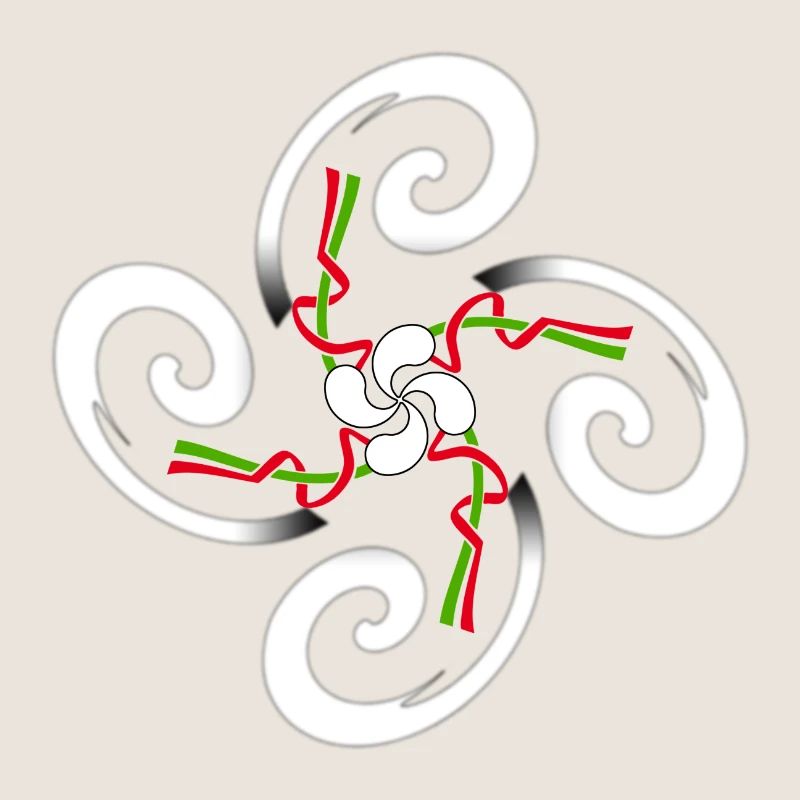 Baskische Kreuz-Design