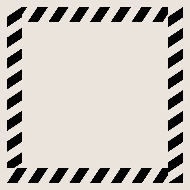 Shield frame caution tape