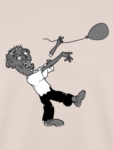 Zombie verliert Luftballon