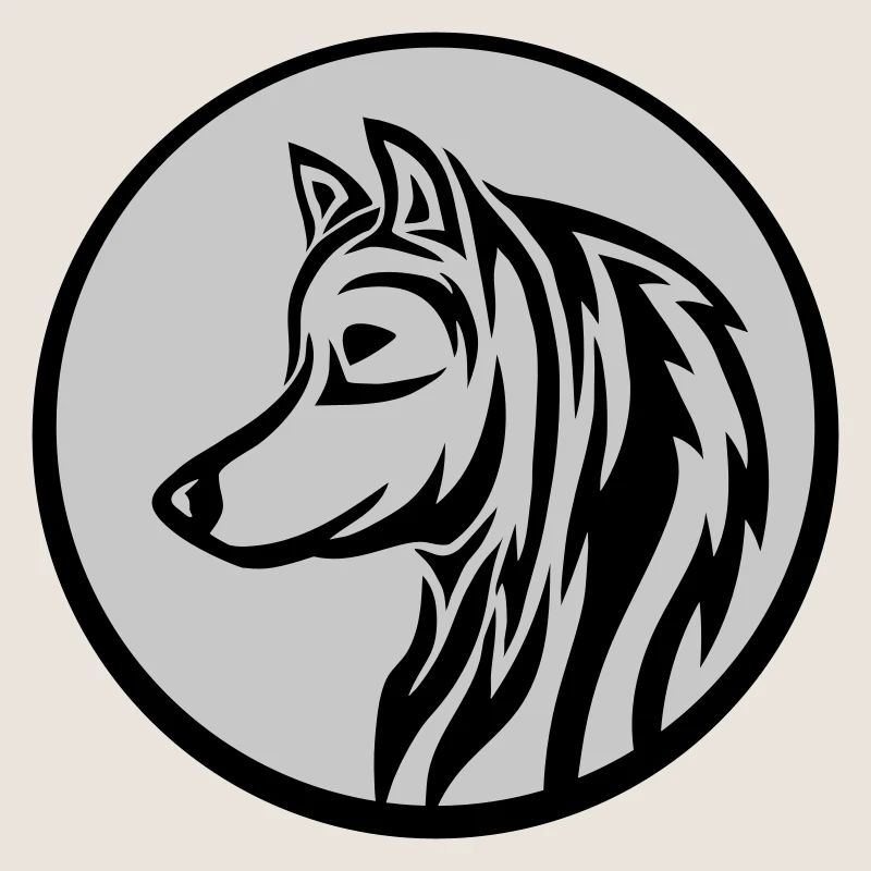 Rund Wolf Tattoo