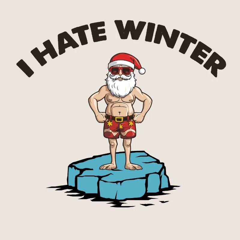 weihnachtsmann eisscholle winter