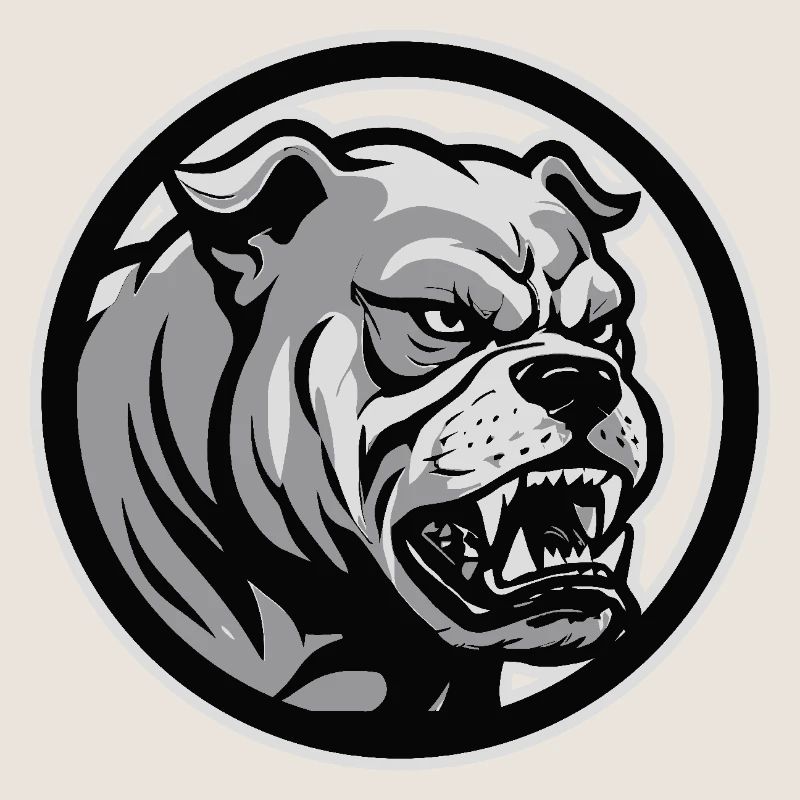 Wütende Bulldogge