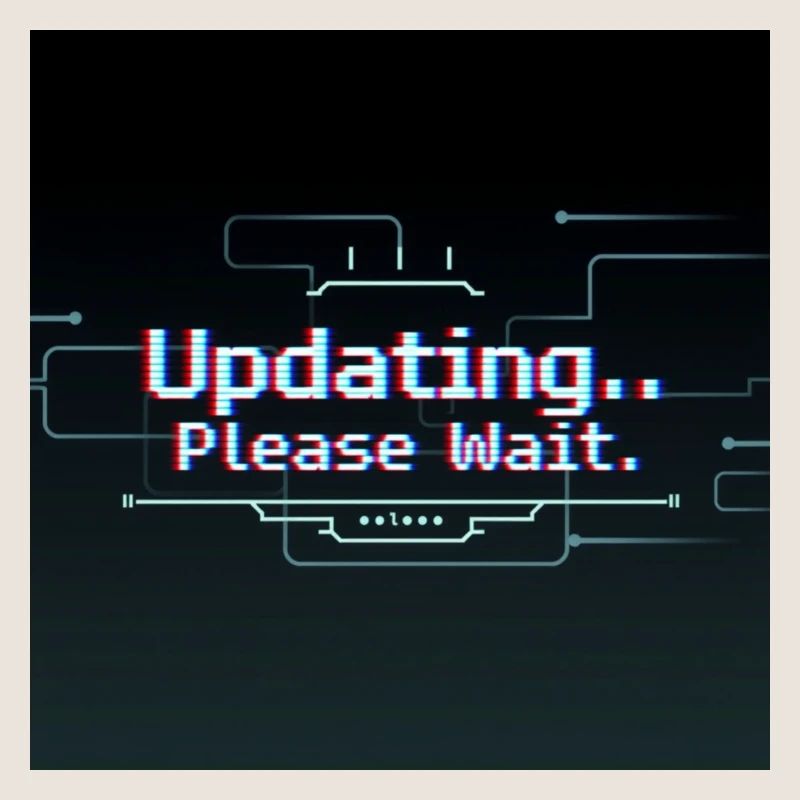 Glitch Update Ladebildschirm