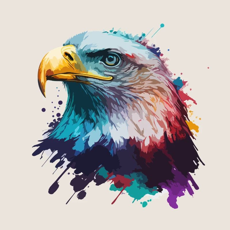 Aigle éclaboussant