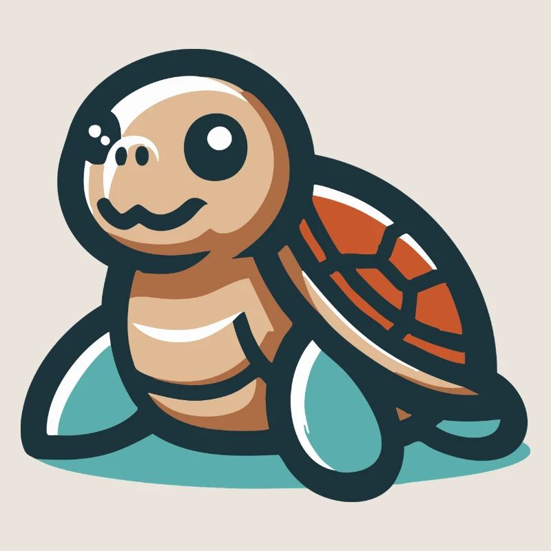 Lächelnde Schildkröte