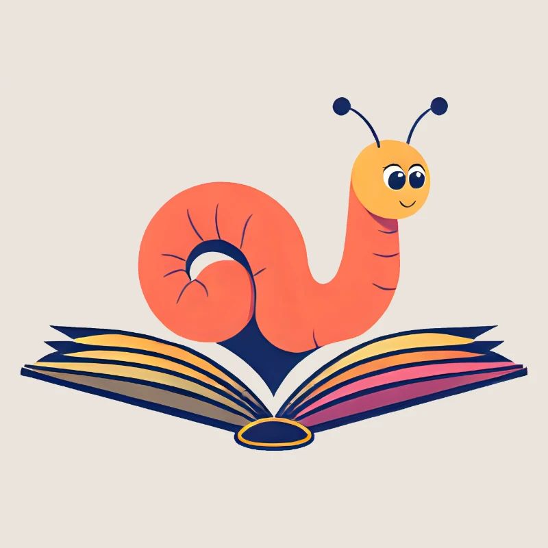 Lebendiger Bücherwurm