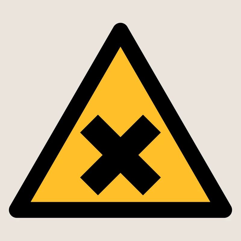 Hazard Symbol - Harmful Substances (2-color)