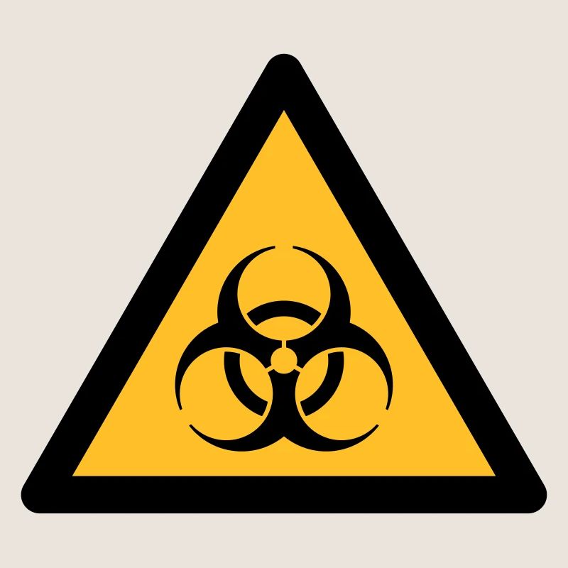 Symbole de danger - Biohazard (2 couleurs)