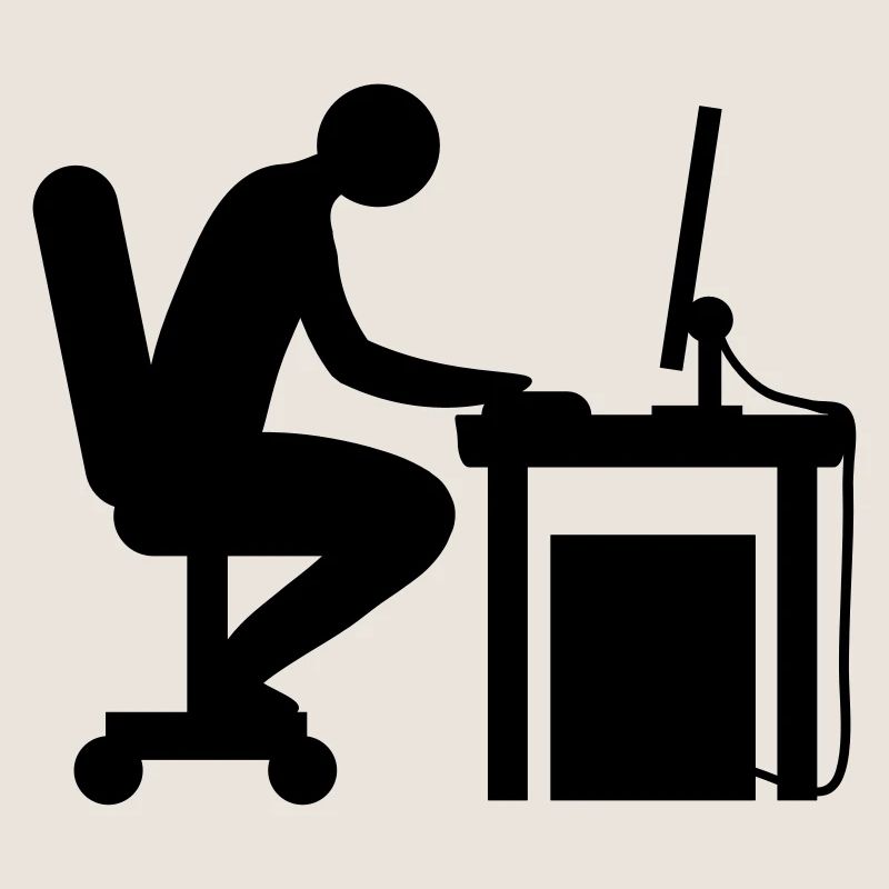 Computer Schreibtisch Nerd