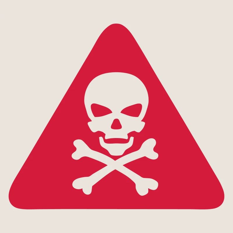 skull danger triangle panel 280)