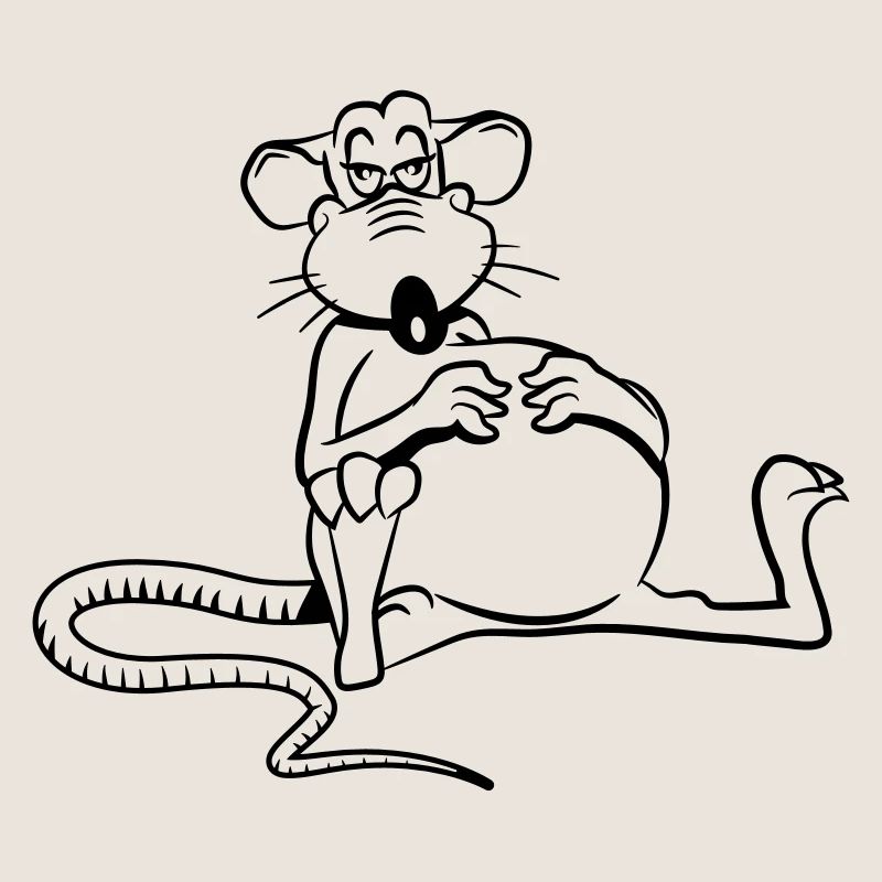 ratte satt müde