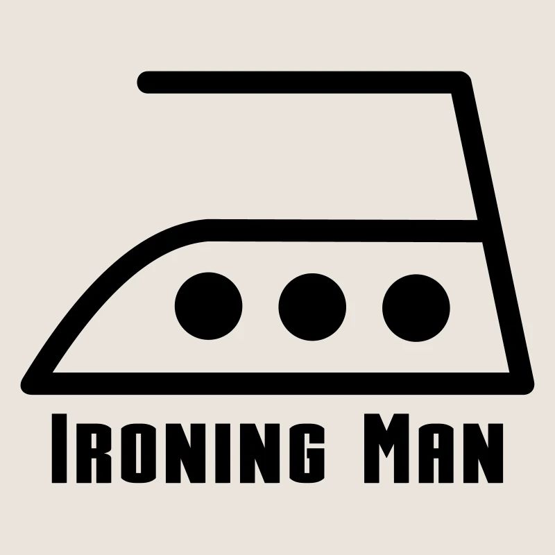 ironing man