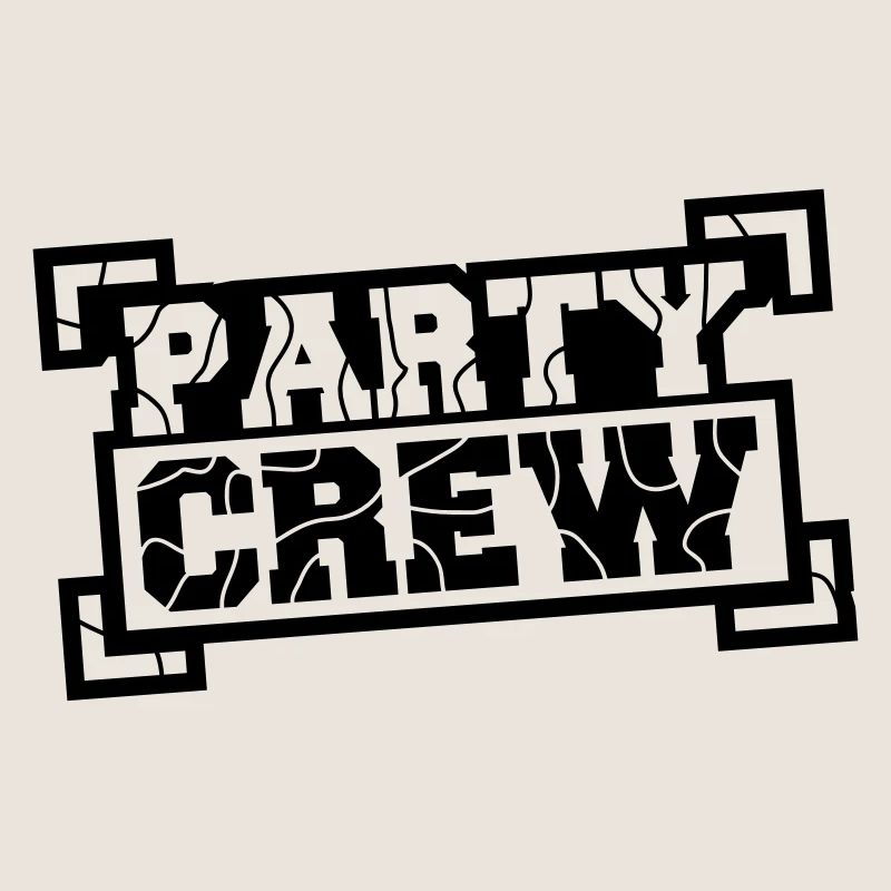 Party Crew Stamp Design